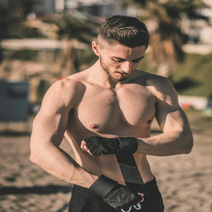 Aireez® Fitnesshandschuhe, Trainingshandschuhe, Sporthandschuhe mit Handgelenk Bandagen für Damen &