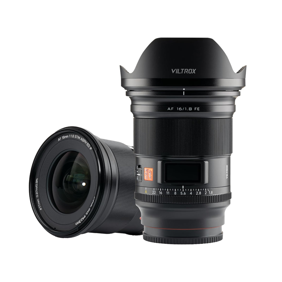 Viltrox 16mm f1.8 Objektiv FE Weitwinkel grosse Blende objektive mit LCD-Bildschirm kompatibel mit s