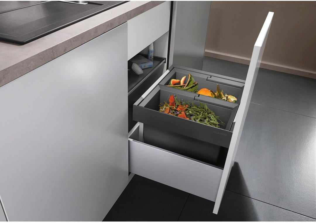BLANCO FLEXON II 50/2 | Abfall Müllsystem | für 50 cm breite Unterschränke | System zum Einbau in Sc