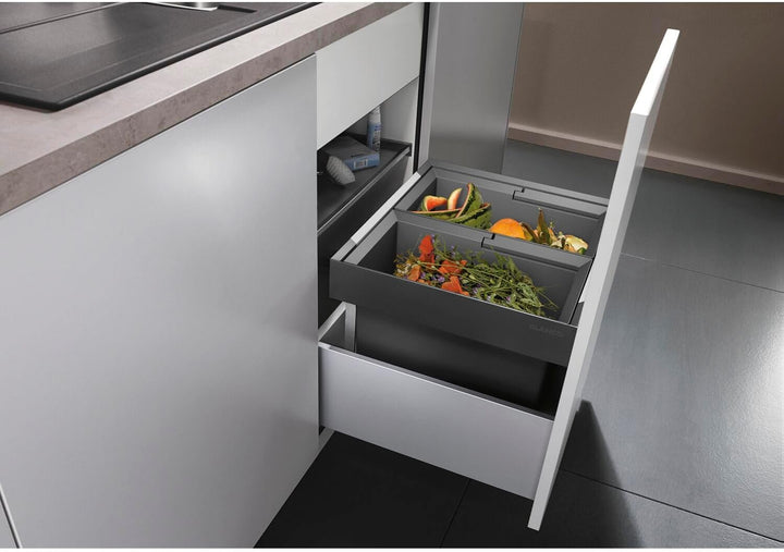 BLANCO FLEXON II 50/2 | Abfall Müllsystem | für 50 cm breite Unterschränke | System zum Einbau in Sc