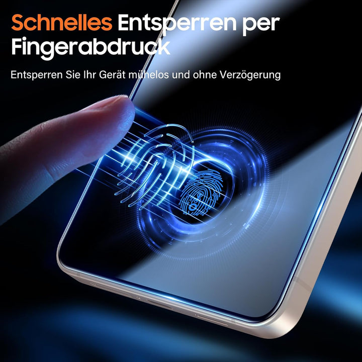 UniqueMe für Samsung Galaxy S26 für Panzerglas Sichtschutz - Privacy Schutzfolie, Automatische Insta