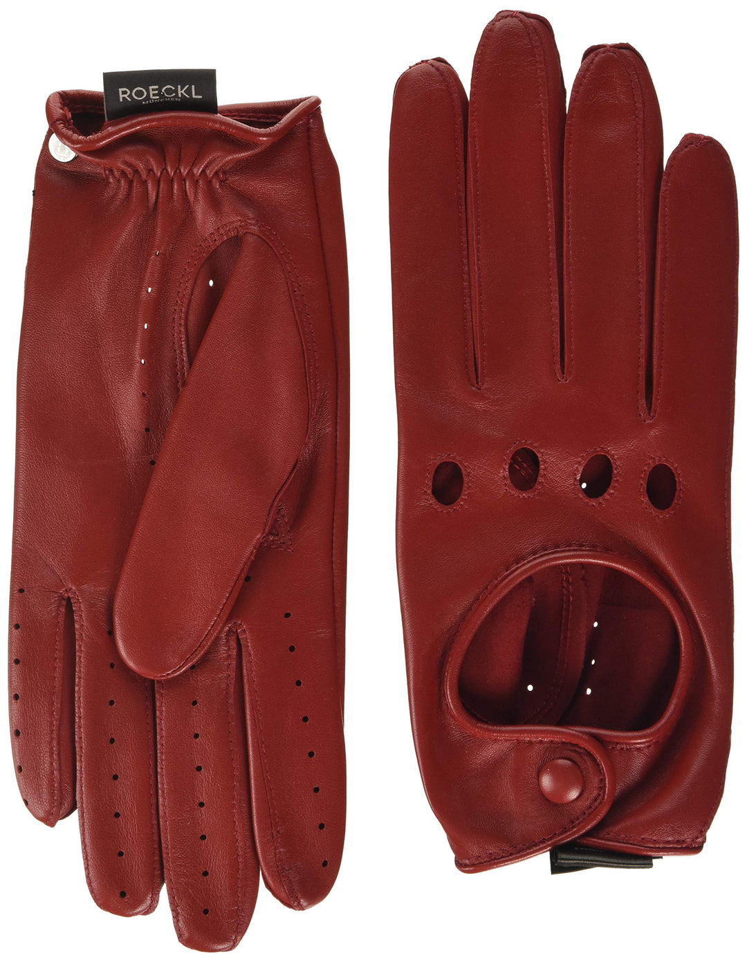 Roeckl Damen Young Driver, Sportiv, Eleganter Autofahrer Handschuhe 6.5 Rot (Classic Red 445), 6.5 R