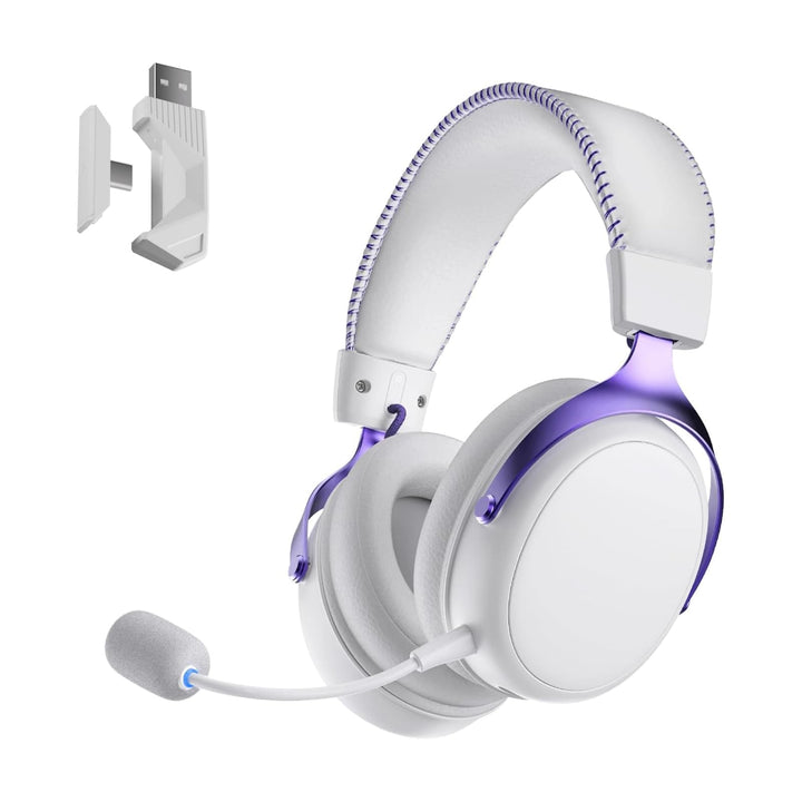 Akko Verge S9 kabelloses Gaming-Headset,extrem niedrige Latenz, Ultraleicht (270 g), 53mm-Treiber, 2