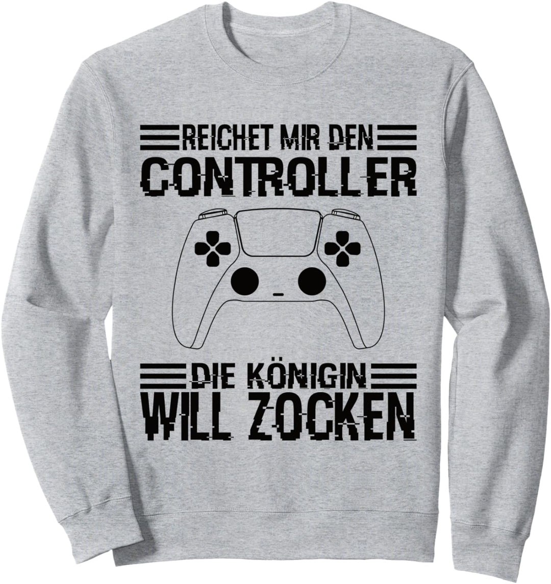 Zocken Reichet mir den Controller König PS5 Konsole Gamer Sweatshirt