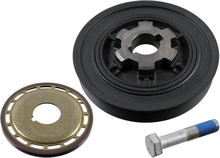 febi bilstein 36433 Riemenscheibe (entkoppelt) für Kurbelwelle, mit Polrad und Schraube , 1 Stück