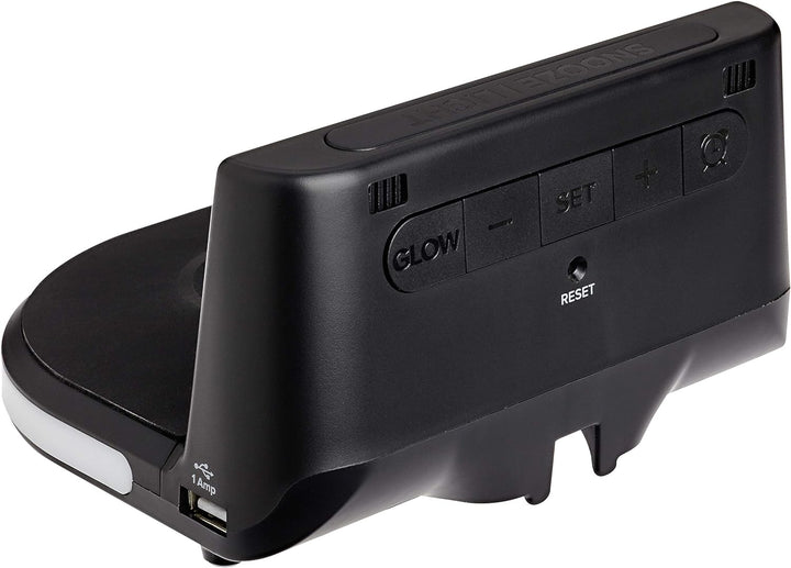 TFA Dostmann Charge-IT Wireless Digitalwecker, 60.2028.01, mit kabelloser Ladestation (Qi) für Smart