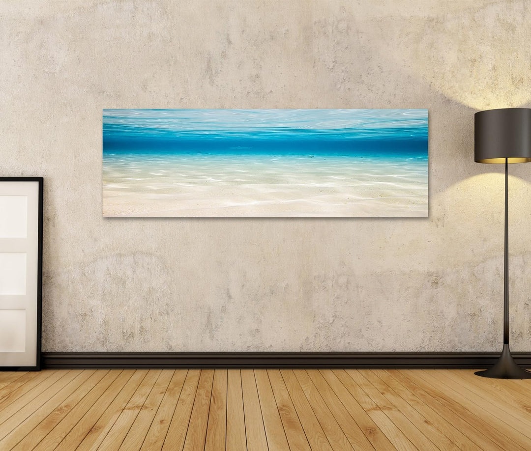 islandburner Bild auf Leinwand Unterwasserlagune Mit Sandigem Meeresboden Bilder Wandbilder Poster L