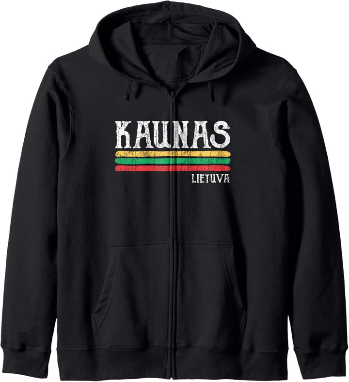 Vintage Kaunas Litauen Litauisch Kapuzenjacke