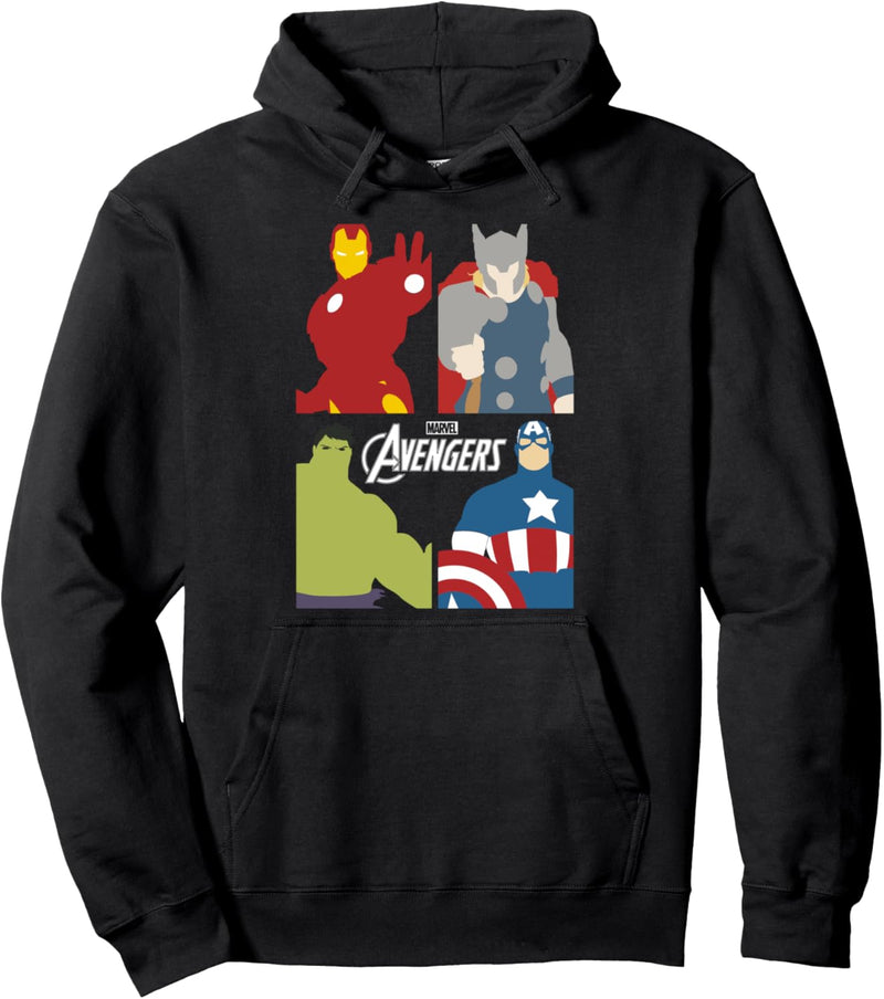 Marvel The Avengers Group Shot Four Corners Panels Pullover Hoodie