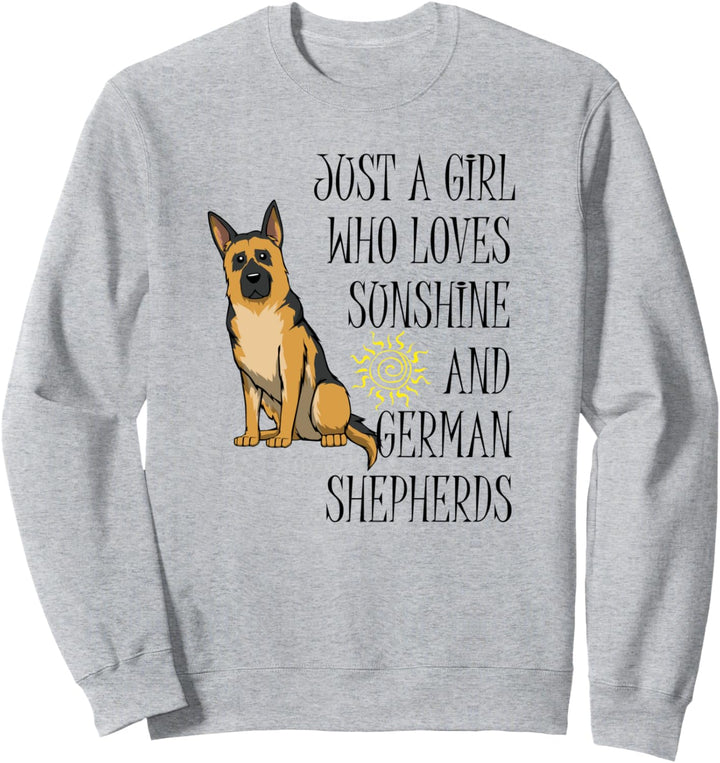 Schäferhund und Sonne Hundehalter Niedlicher Hund Sweatshirt
