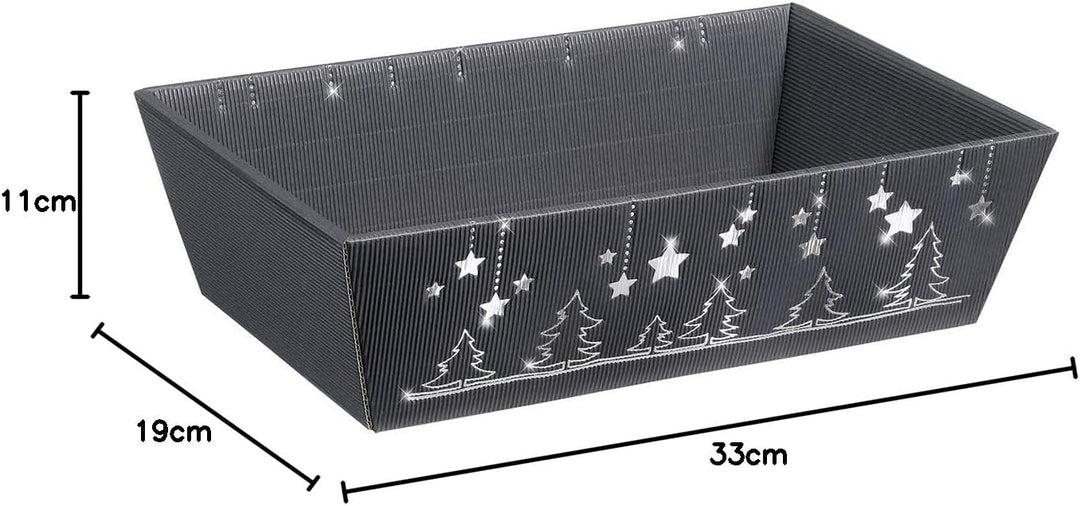 10 Stück Präsentkorb, Geschenkkorb, Weihnachtskorb"Weihnachtsglanz" (mittel), mittel