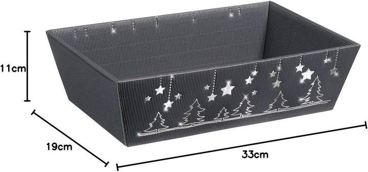 10 Stück Präsentkorb, Geschenkkorb, Weihnachtskorb"Weihnachtsglanz" (mittel), mittel