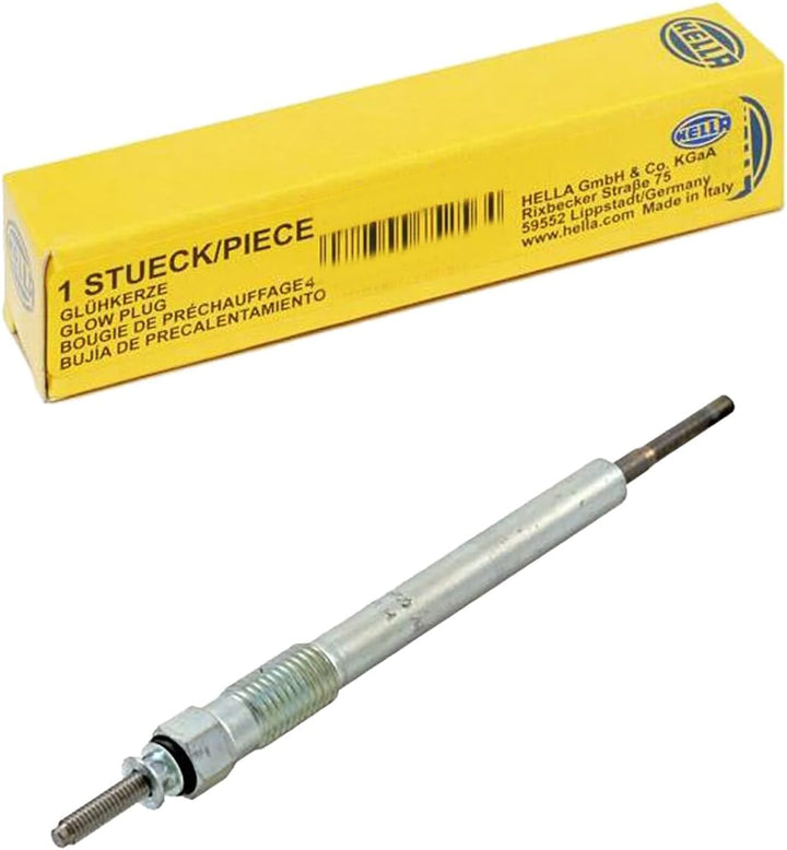 HELLA 8EG 008 498-491 Glühkerze - SW: 10mm - Glühkerzenausf.: leistungsoptimiert - Stecker: Rundstec