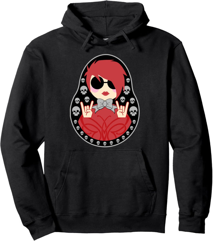 Cooles Rocker Matrjoschka Russische Puppe Babuschka Kostüm Pullover Hoodie
