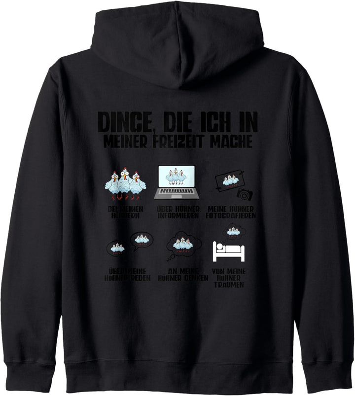 Huhn Hühner Kapuzenjacke