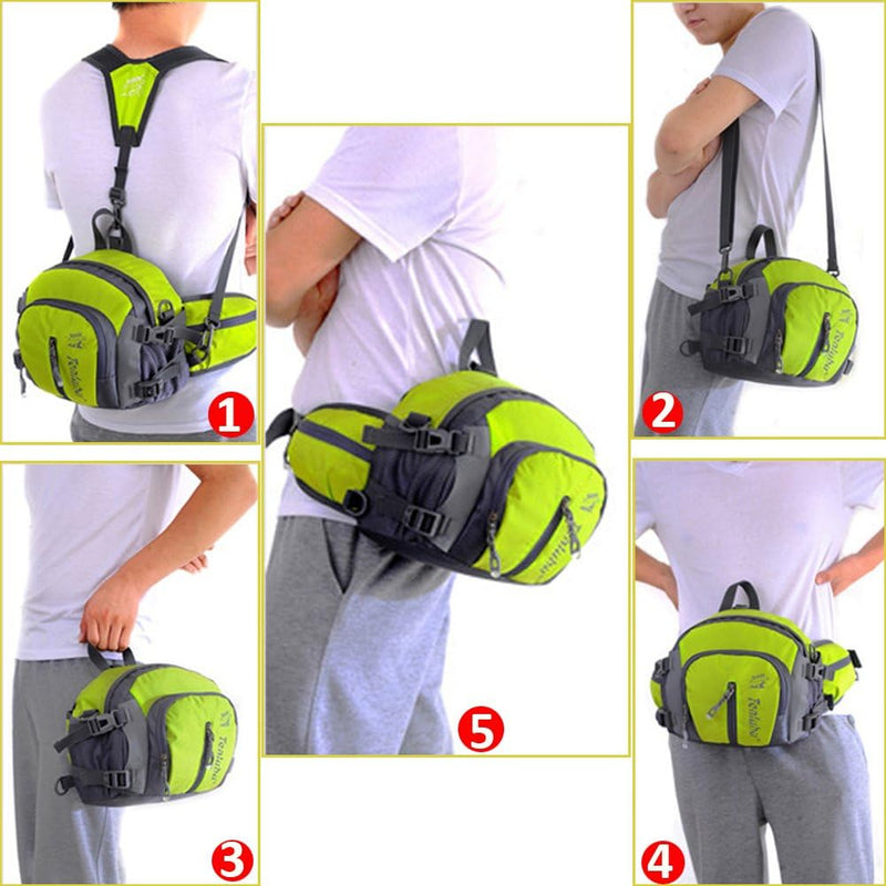 SINOKAL multifunktionale Militärstil Canvas-Pack Gürteltasche Wasser Widerstand Fanny Packungen mit