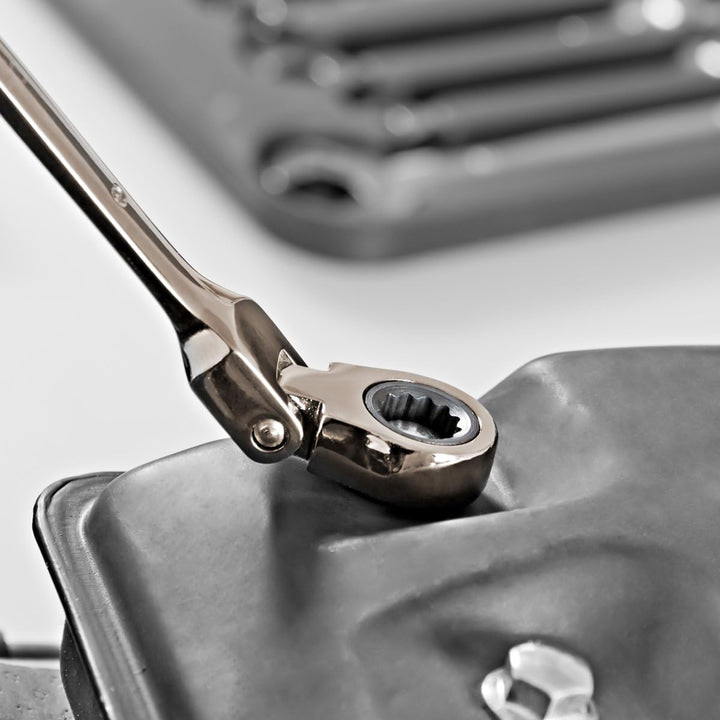 Proteco-Werkzeug® 7 tlg Satz Ratschenschlüssel Ringratschenschlüssel Ratschen Ringschlüssel mit Gele