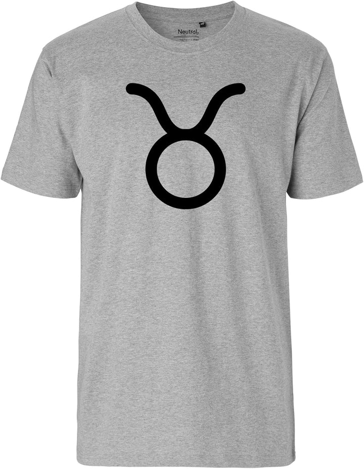 huuraa Herren T-Shirt Stier Sternzeichen Zeichen Geschenk Oberteil Grösse S-3XL Bio Baumwolle Fairtr