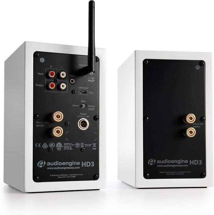 Audioengine HD3 Wireless Speakers mit Bluetooth - 60W Verkabelt Computer-Lautsprecher für Desktop-Mo