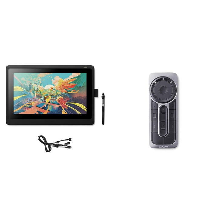 Wacom Cintiq 16 Kreativ-Stift-Display Tablet (zum Skizzieren, Illustrieren &amp; Zeichnen direkt auf dem