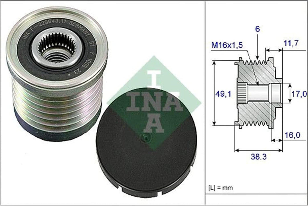LUK 535003010 Generatorfreilauf