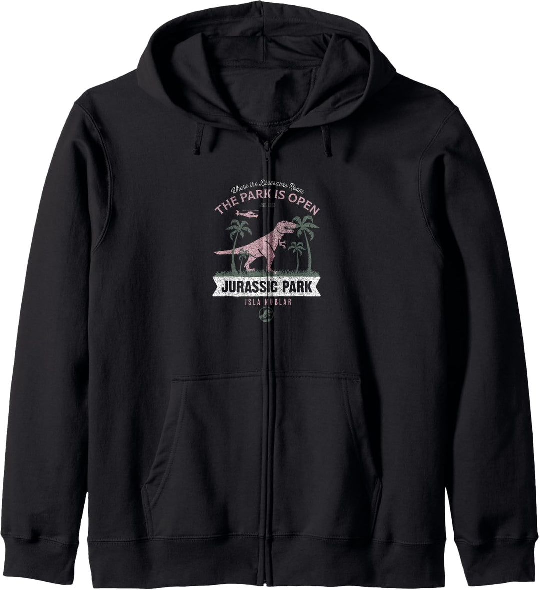 Jurassic Park T-Rex Where The Dinosaurs Roam Touristy Kapuzenjacke