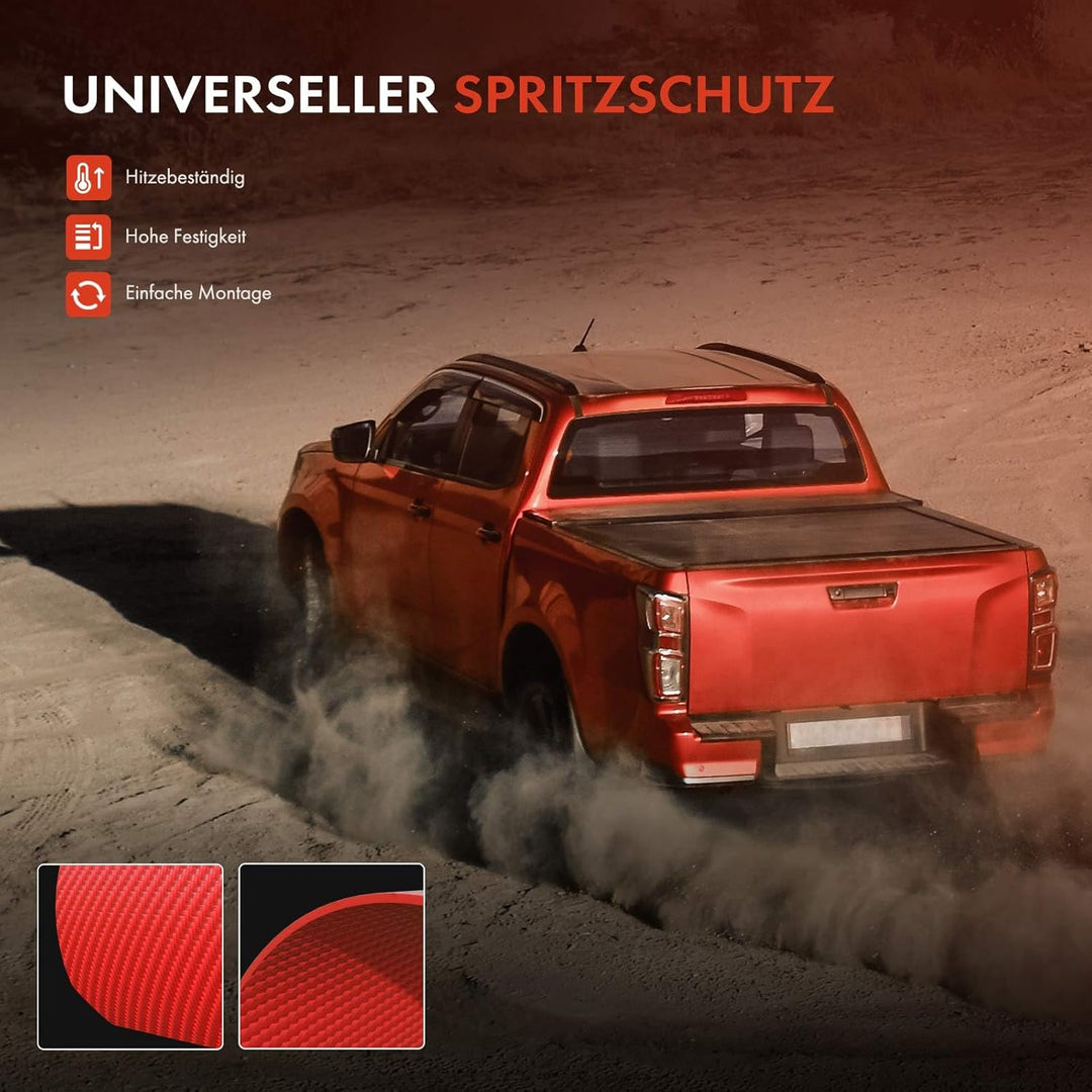 2X Universal Auto Schmutzfänger Spritzlappen Spritzschutz Schwarz Kompatibel mit Schrägheck Kombi Li