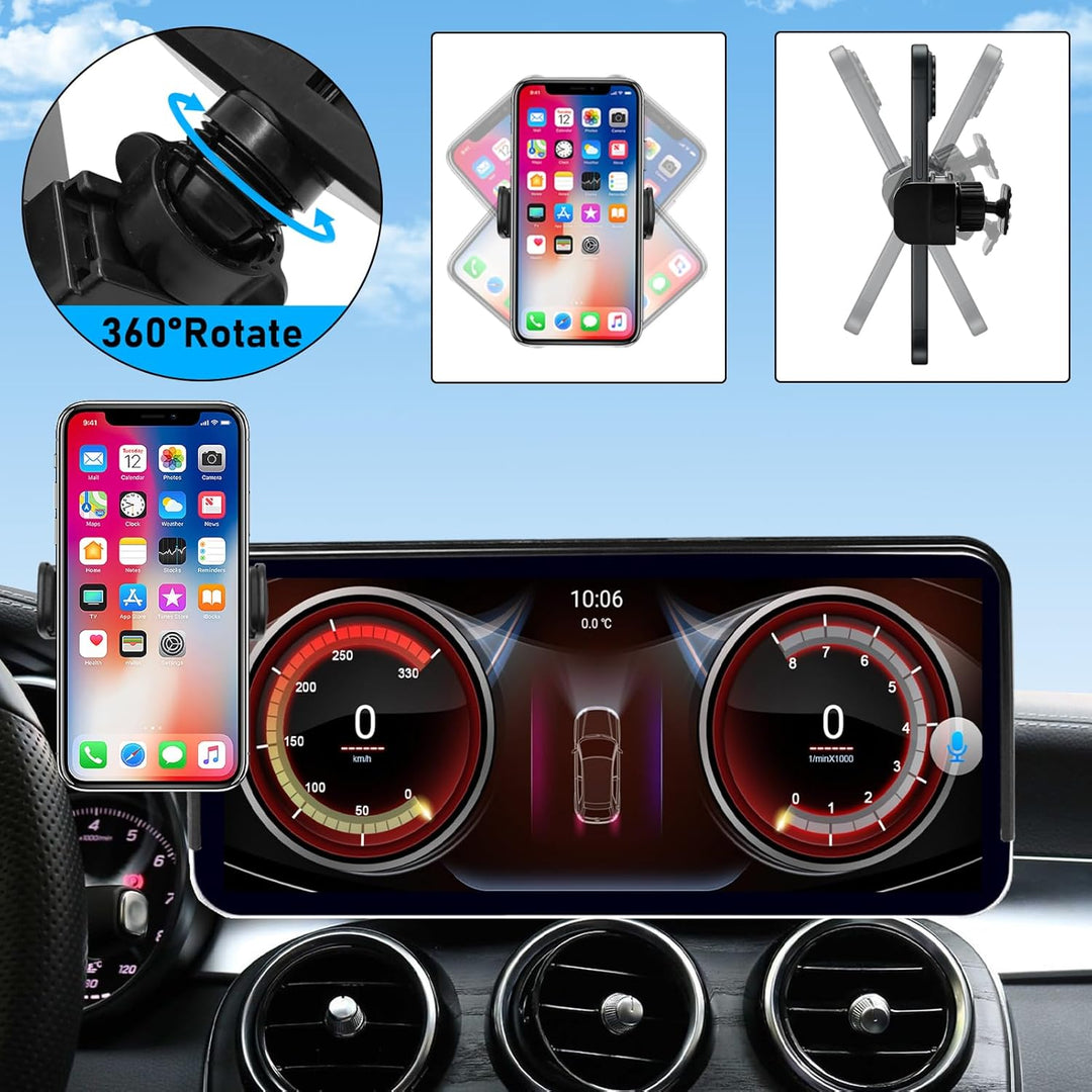 TTCR-II 10.25-in Kompatibel mit Mercedes Benz GLC Handyhalterung, Smartphone Halter für C Klasse W20