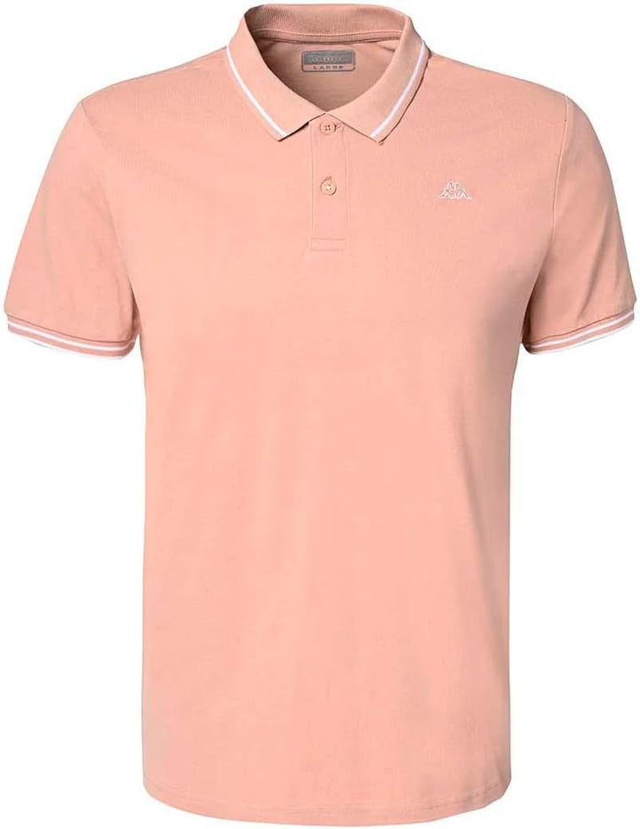 Kappa Herren Ezio T-Shirt S Rosa / Weiss, S Rosa / Wei&#xDF;