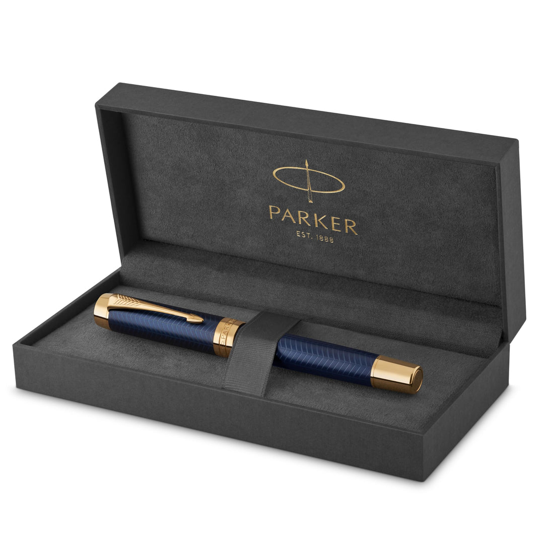 Parker Duofold Prestige Füller | Blue Chevron | Grösse Centennial | Füllfederhalter mit mittlere Fed