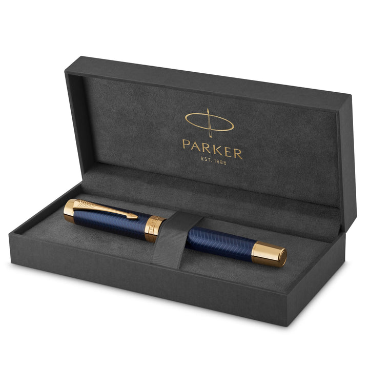Parker Duofold Prestige Füller | Blue Chevron | Grösse Centennial | Füllfederhalter mit mittlere Fed