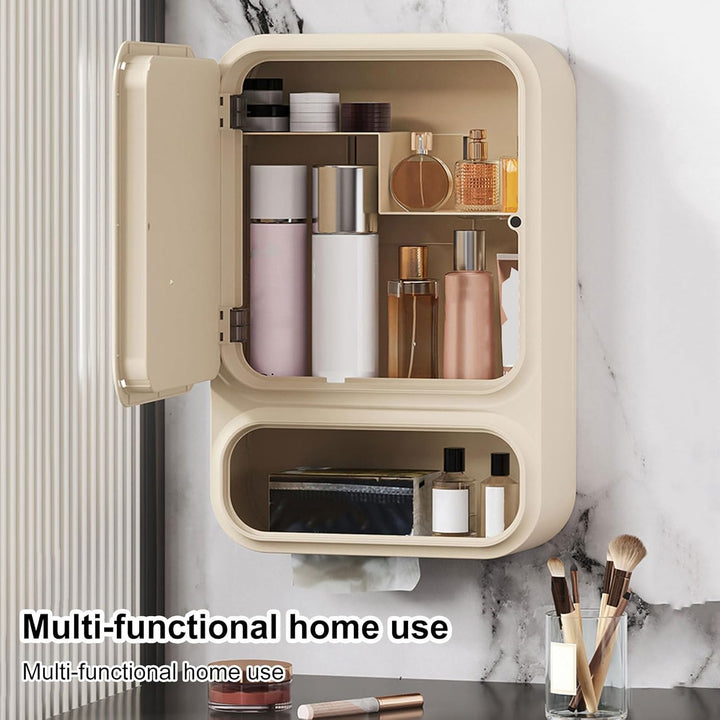 Generisch Bathroom Mirror, Bathroom Wall Cabinet, 16.54x11.02x4.53 Inches, Dimmable LED Lights, Magn