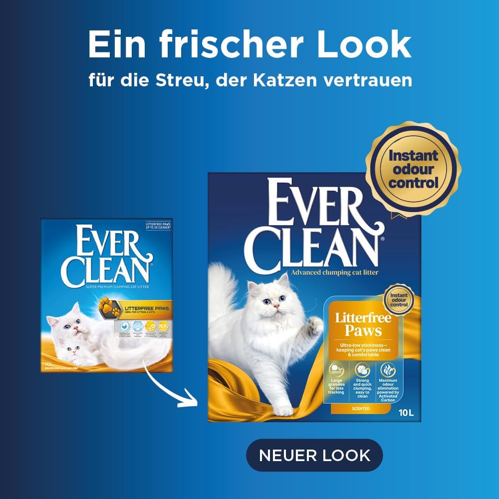 Ever Clean Litterfree Paws - Katzenstreu, 10 Liter, mit Duftstoffen