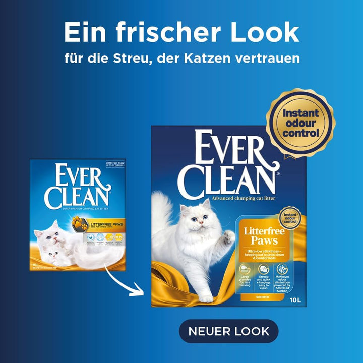 Ever Clean Litterfree Paws - Katzenstreu, 10 Liter, mit Duftstoffen