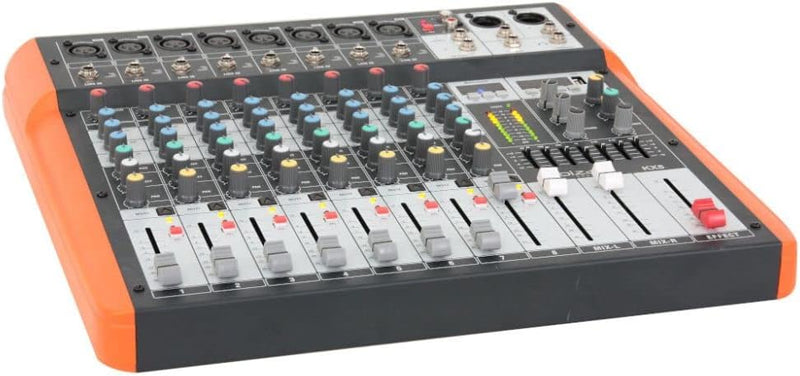 Ibiza - MX802 - Komplettes semiprofessionelles 8-Kanal-Mischpult (8-Band-Equalizer) mit MONO-Eingäng