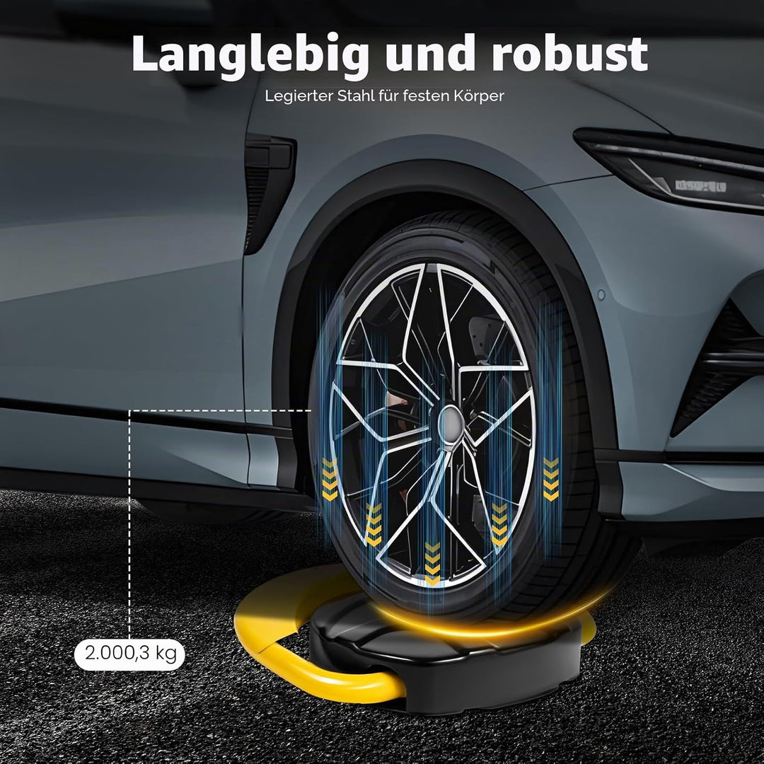 MINRS Parkplatzsperre, Parksperre Klappbar mit Fernbedienung Elektronische Private Sperre Parkplatz