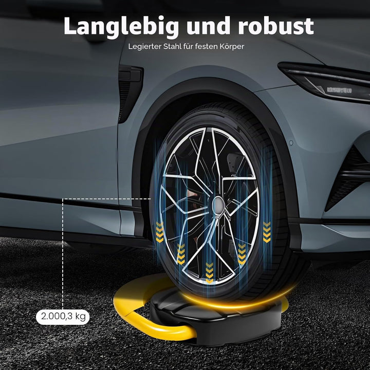 MINRS Parkplatzsperre, Parksperre Klappbar mit Fernbedienung Elektronische Private Sperre Parkplatz