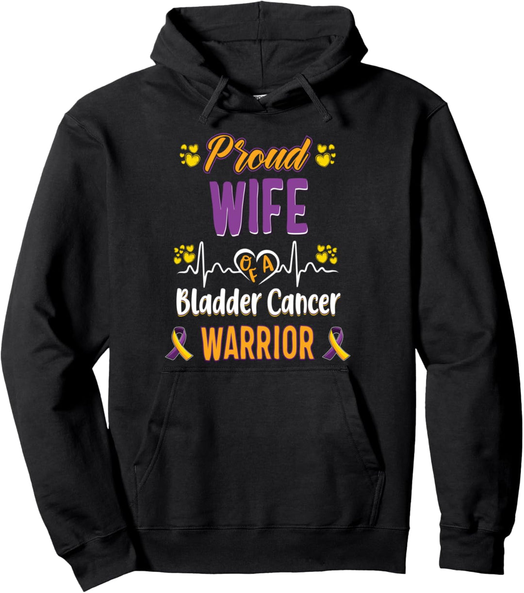 Stolz Frau Blasenkrebs Krieger Bewusstseinsband Pullover Hoodie