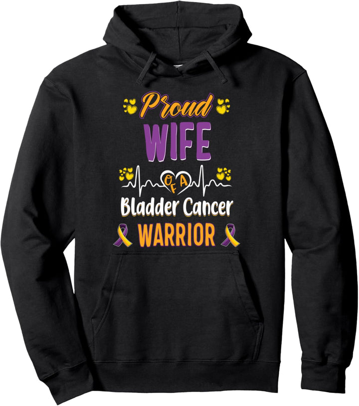 Stolz Frau Blasenkrebs Krieger Bewusstseinsband Pullover Hoodie