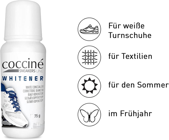 Cocciné - Sneaker Whitener, Schuhreiniger Weisse Schuhe, Schuh Weissmacher, Sneaker Cleaner Weiss, S
