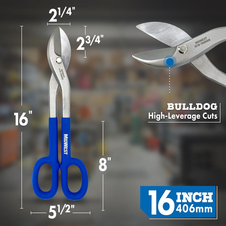Midwest Werkzeug und Besteck mwt-167b Bulldog Klempner Snip, 40,6 cm