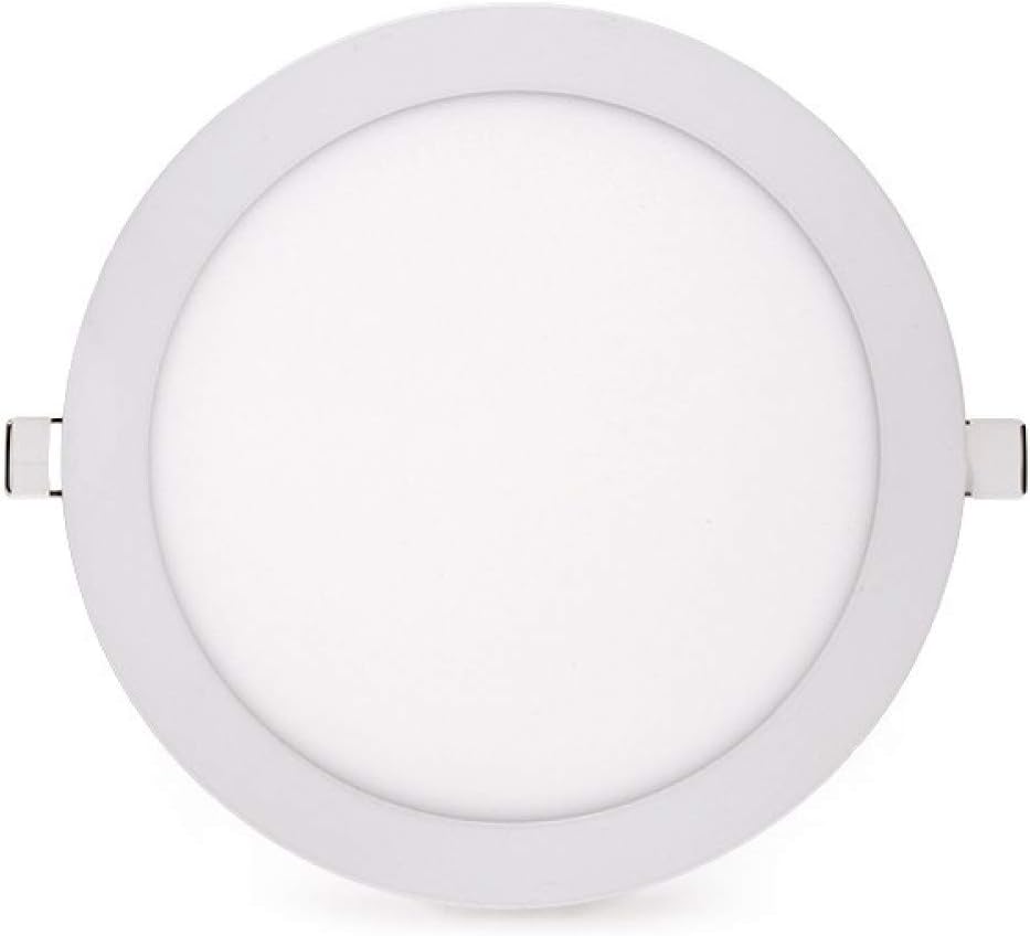 Packung mit 2 LED-Panels 20W 2000Lm 4200ºK Rund 40.000H [GR-RDP15-20W-W-PK2-AP] | Greenice Opal, Opa