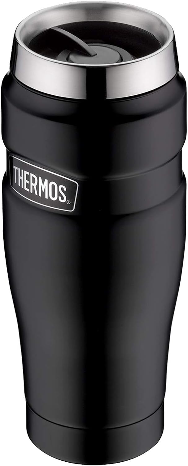 Thermos 183267 Stainless King Flask, Midnight Blue, 1.2 L &amp; Thermobecher Stainless King, Kaffeebeche
