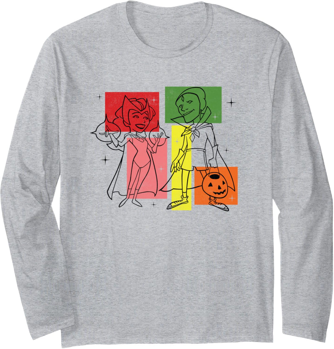 Marvel WandaVision Wanda & Vision 50s Langarmshirt