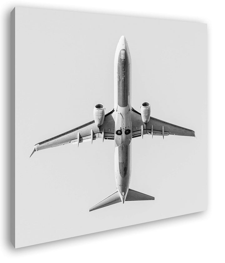 deyoli Unterseite eines Flugzeuges Format: 70x70 Effekt: Schwarz&Weiss als Leinwandbild, Motiv ferti