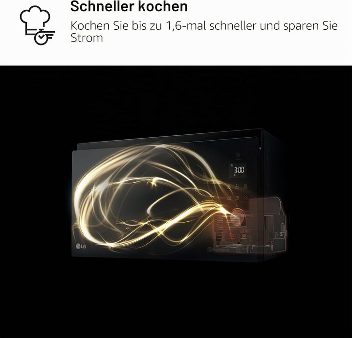 LG MH6565CPW - Mikrowelle mit Grill und digitalem Display, 25 Liter und 1000 W, LG Mikrowelle mit Sm