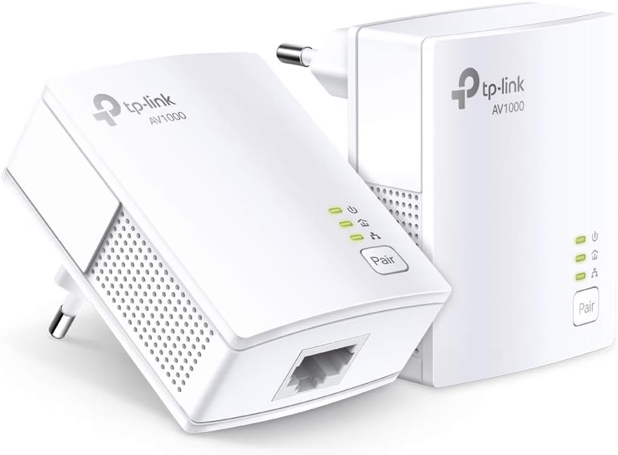 TP-Link Powerline Adapter Set TL-PA717 KIT(1000Mbit/s, Gigabit-Port, Plug&Play, Kompatibel mit Allen