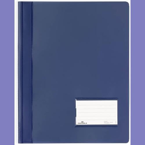Durable Schnellhefter, überbreit, dunkelblau, 25er Packung, 268007, Dunkelblau