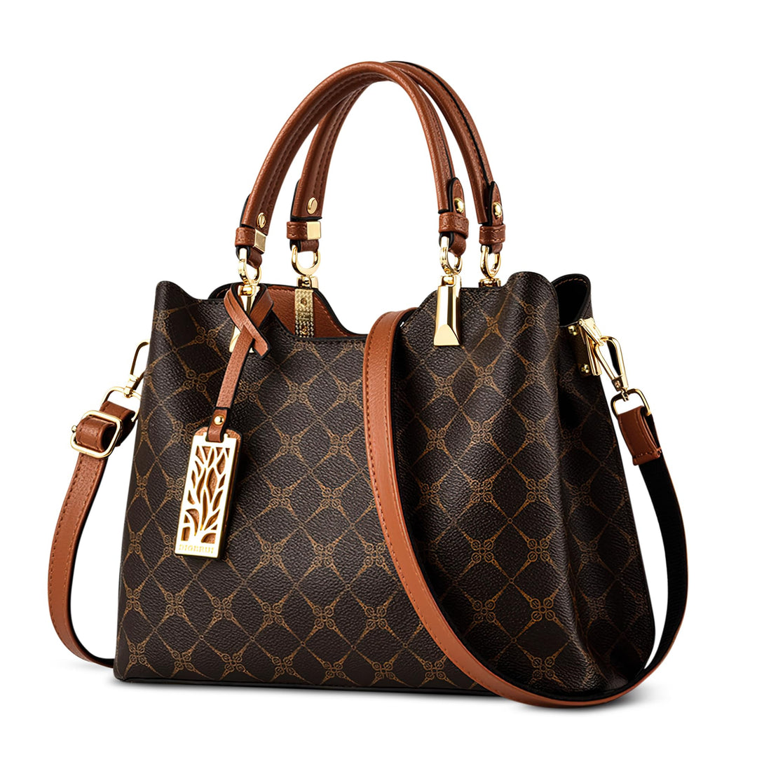DIRRONA Damen Handtasche Mittel Schultertasche Casual Umhängetasche PU Leder Tasche Shopper Party To