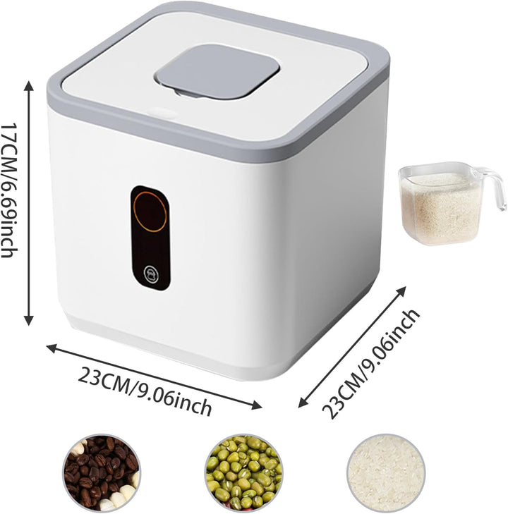 Reisbehälter 5 Kg Lebensmittelecht Feuchtigkeitsbeständig Doppelte Silikondichtung Müsli-Reis-Eimer